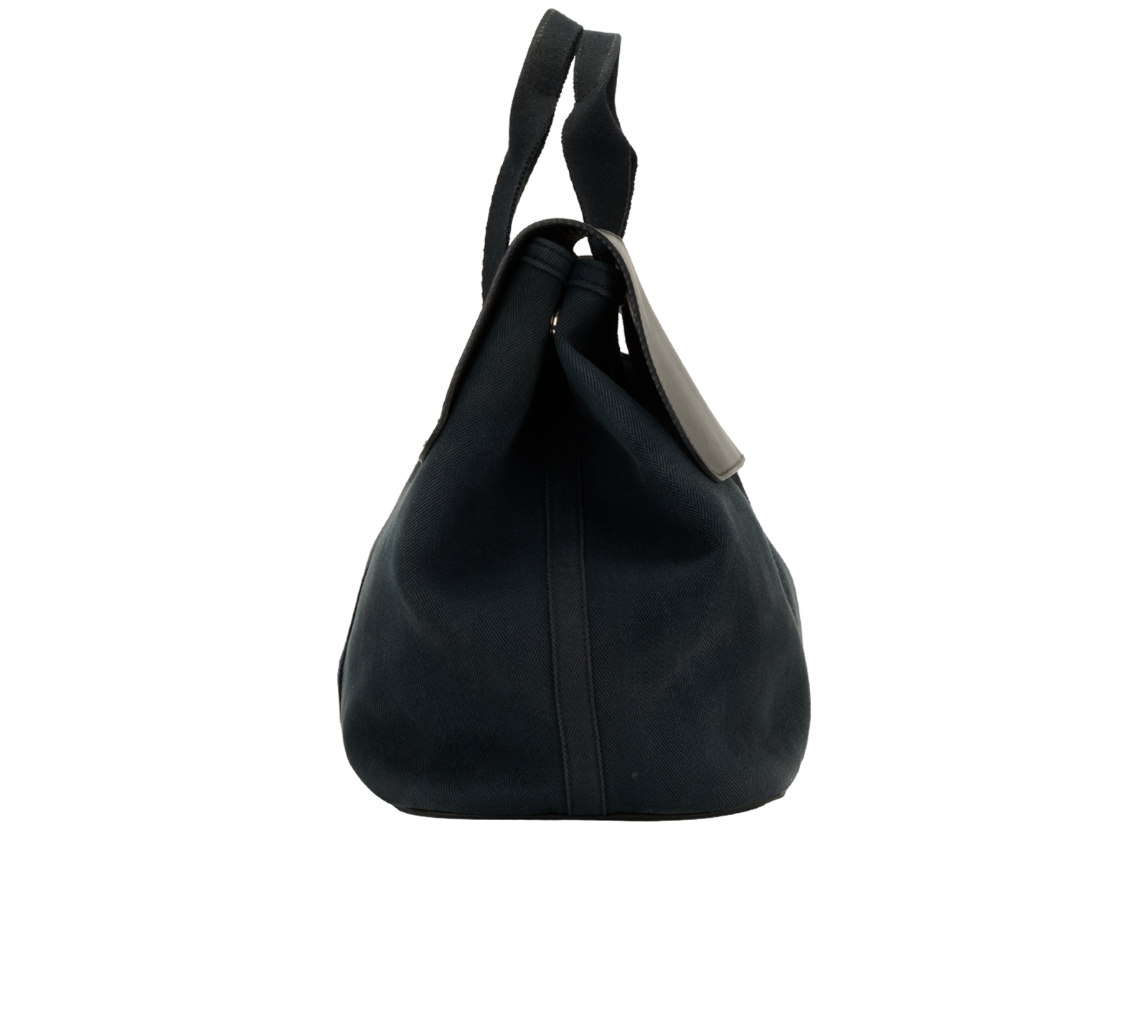 Valparaiso, &pound;350, Handbags, Black/Navy, Cotton/Leather, Side view